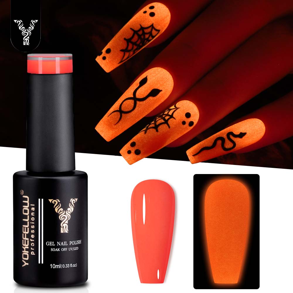Nail Art Orange - YOKEFELLOW Esmalte de uñas en gel