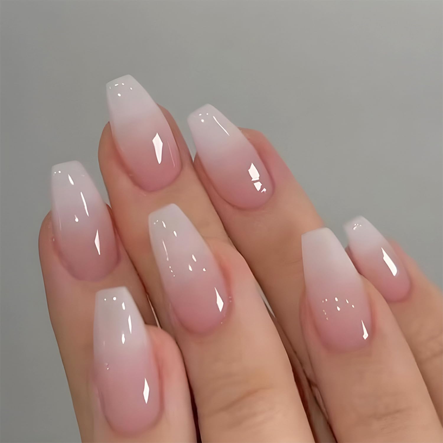 Nail Art Pink - Un juego de 24 pegatinas brillantes