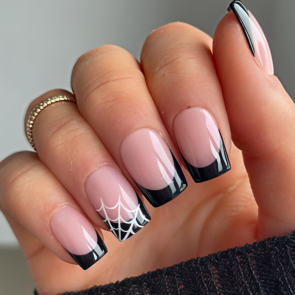 Nail Art Pink - 24 Uñas Postizas de Halloween, Color