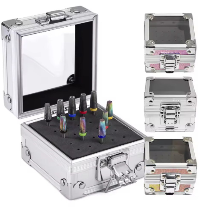 Nail Drill Machine - Caja de Almacenamiento de Brocas para