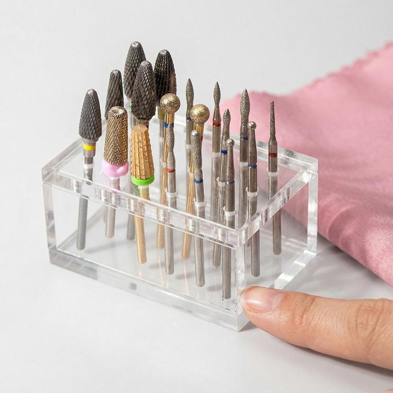 Nail Drill Machine - Soporte de acrílico para brocas de