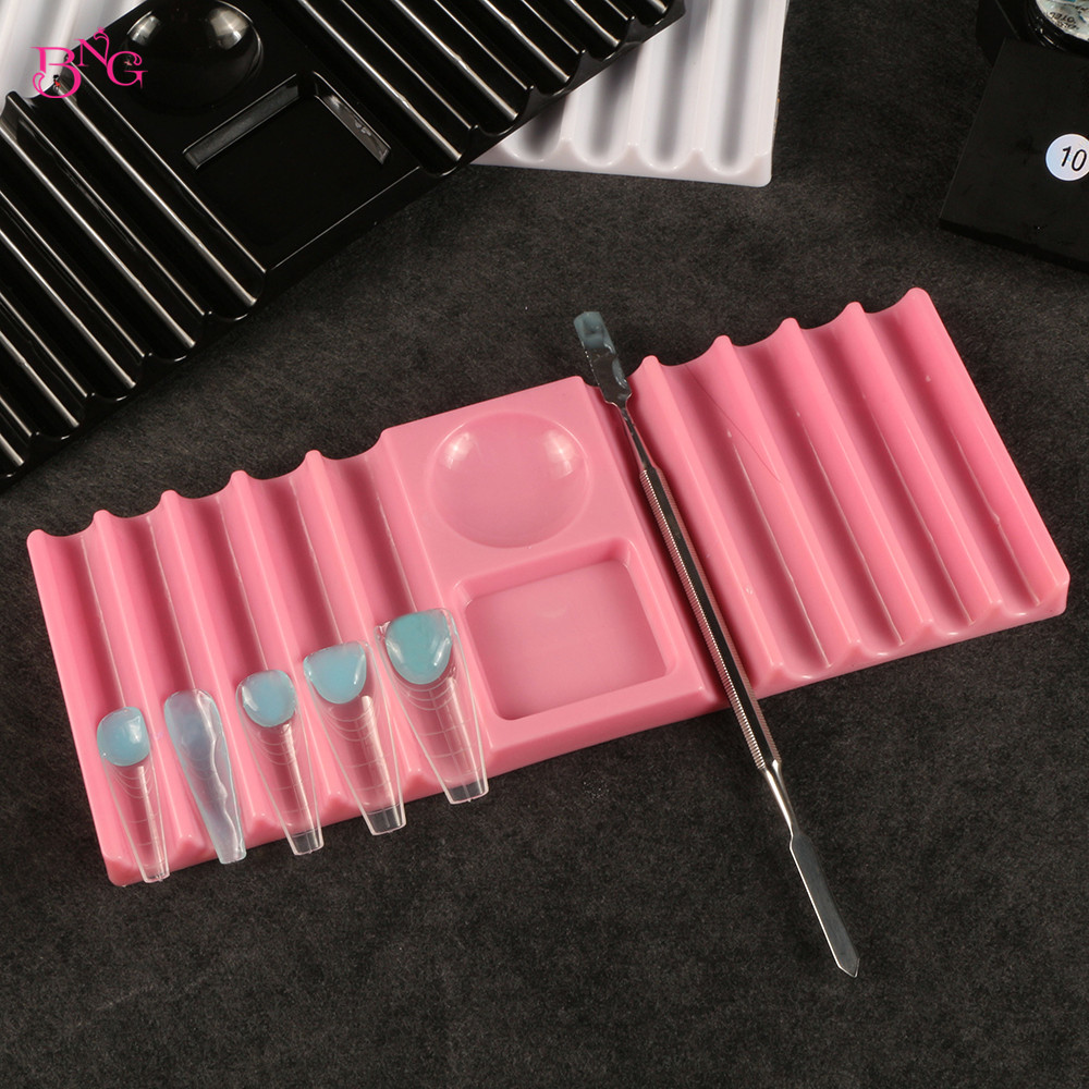 Nail Art Ombre - Soporte Doble para Herramientas de Uñas