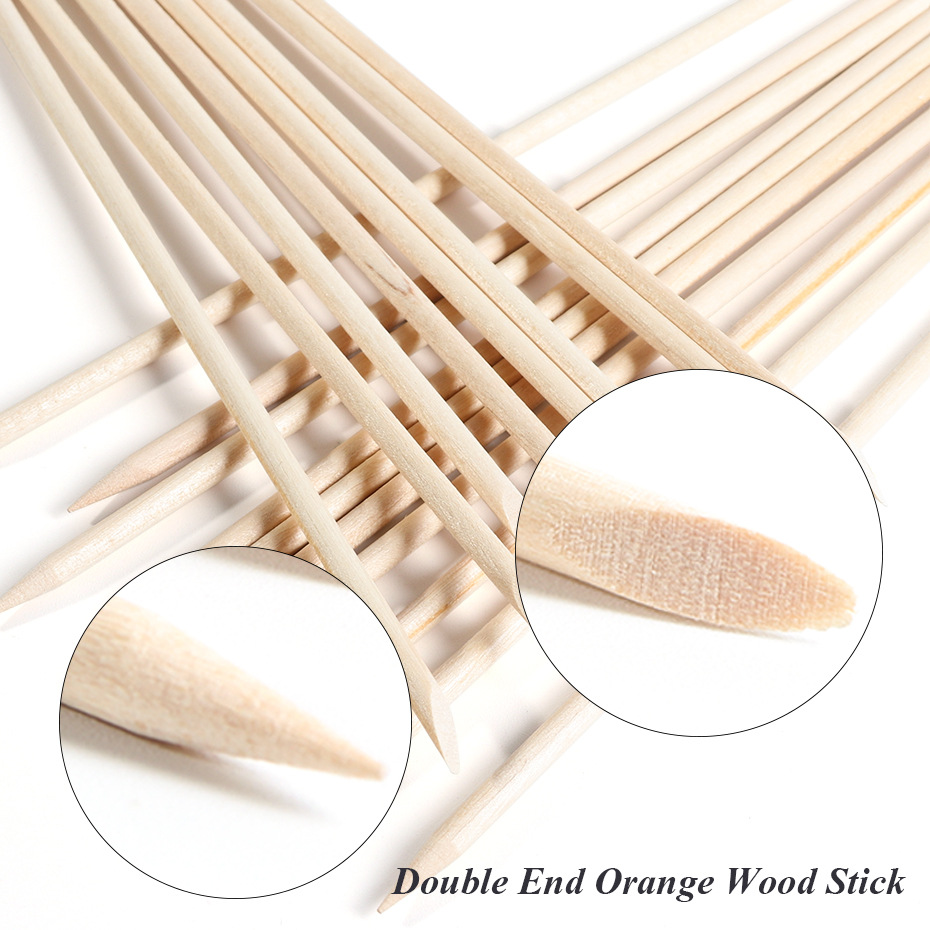 100 unidades de palitos de mad - Nail Art Orange reseña y precio