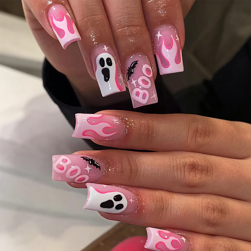 24 Uñas Postizas de Halloween, - Nail Art Pink reseña y precio