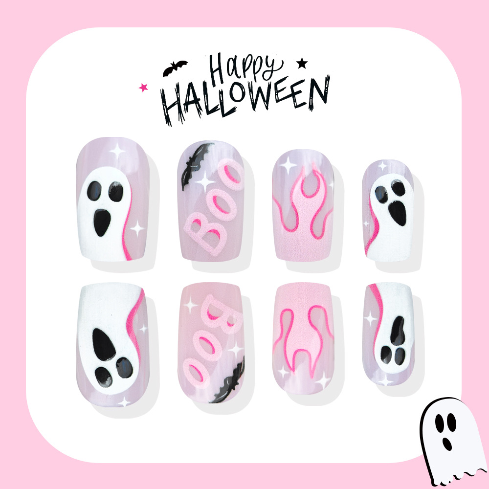 24 Uñas Postizas de Halloween, - Nail Art Pink reseña y precio