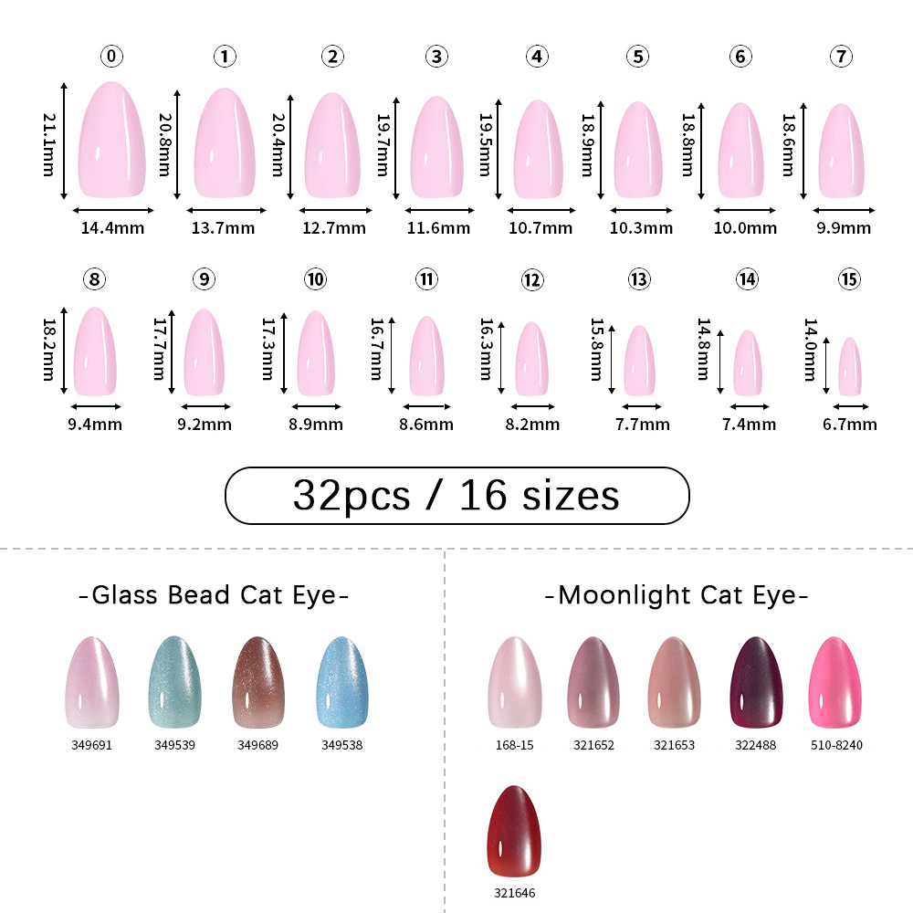 VITAGWX 32 Uñas Postizas Adhes - Nail Art Press On reseña y precio