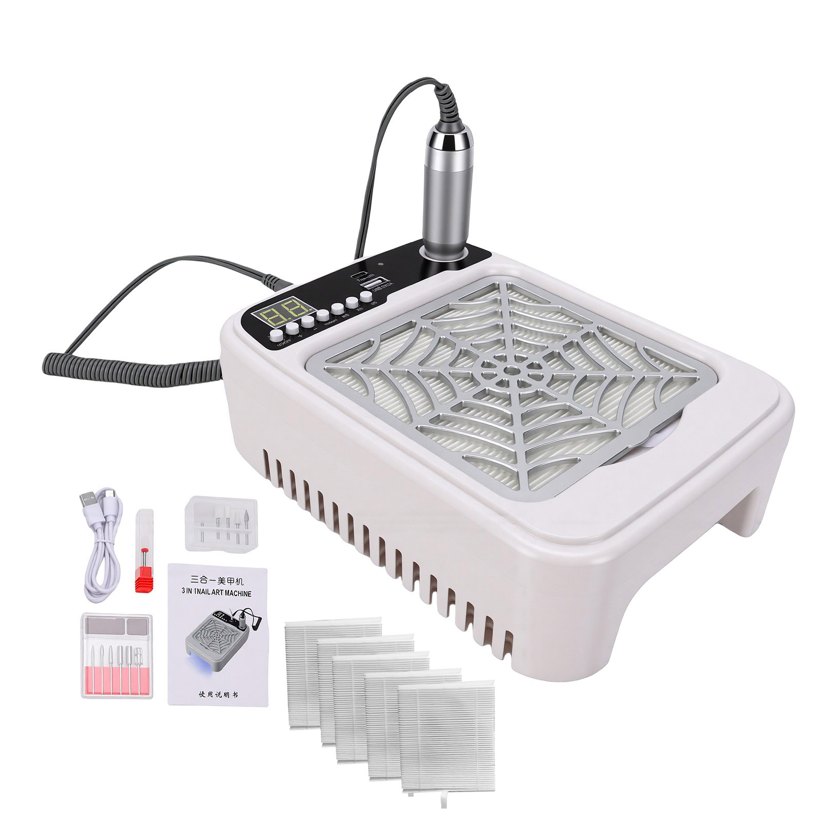 Máquina de manicura 3 en 1 con - Nail Drill Machine reseña y precio