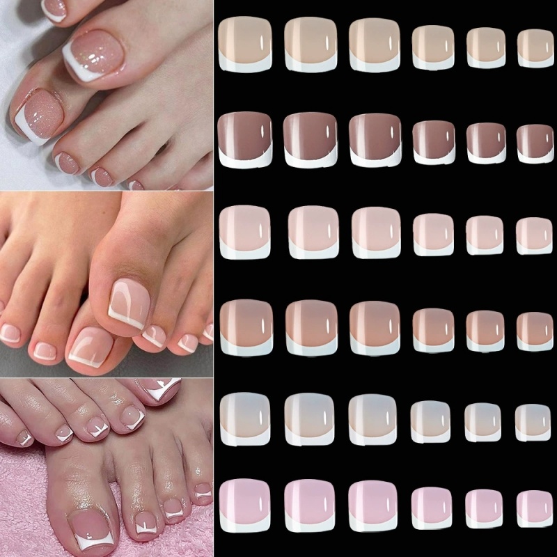 120 Uñas Postizas Cuadradas Fr - Nail Art Pink reseña y precio