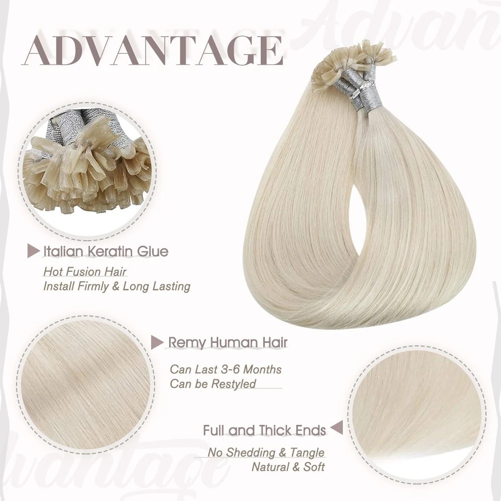 Extensiones de cabello de fusi - Nail Art Ombre reseña y precio
