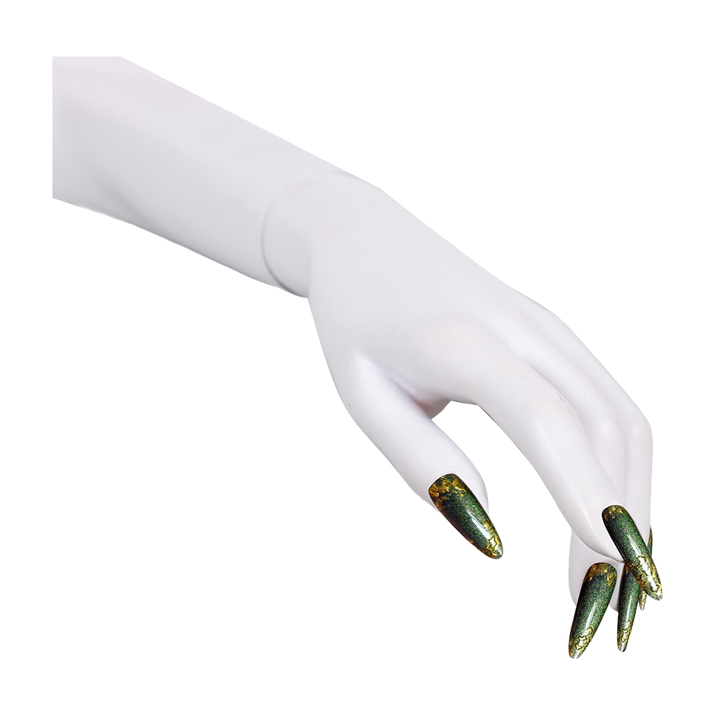 Uñas postizas verdes con detal - Nail Art Press On reseña y precio