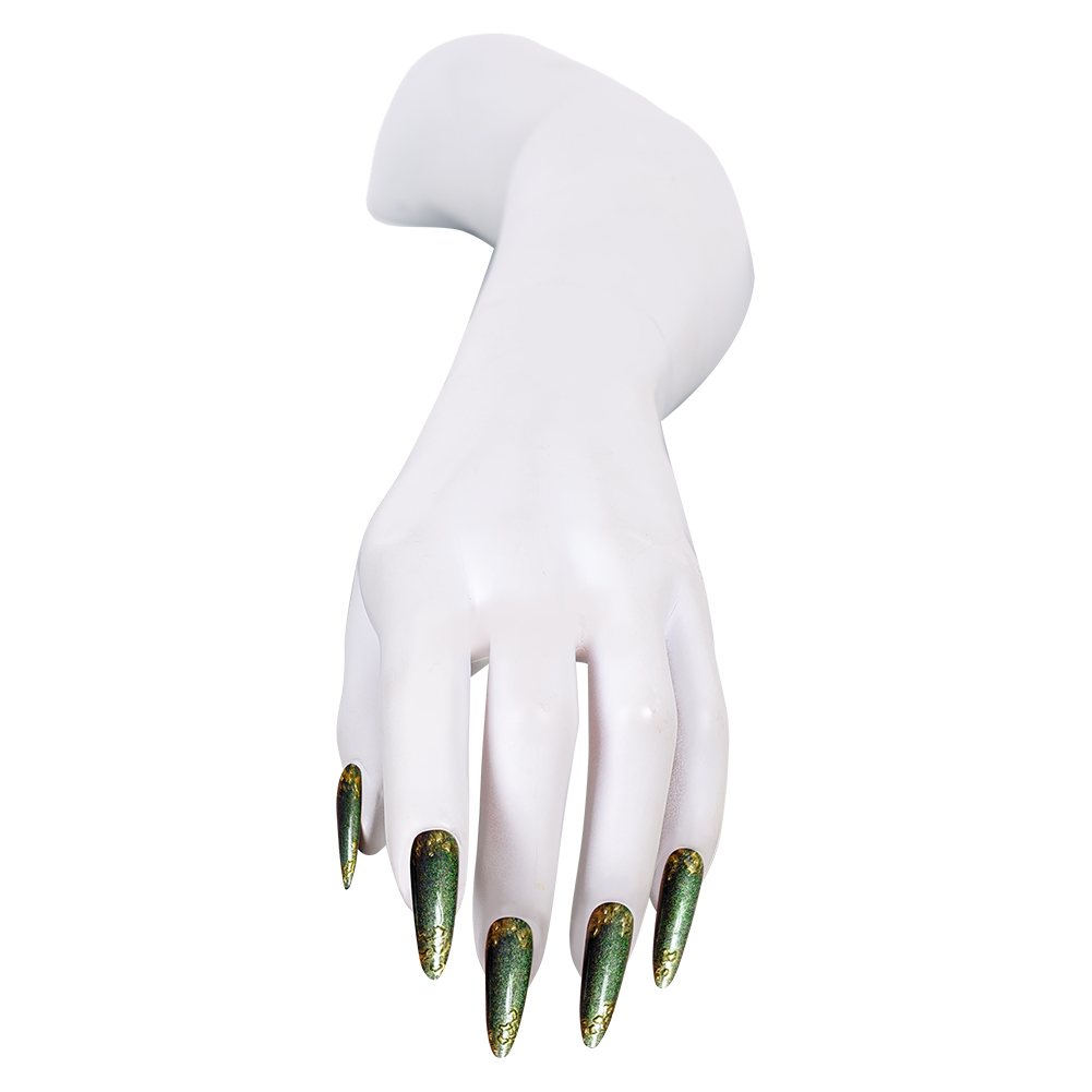 Uñas postizas verdes con detal - Nail Art Press On reseña y precio
