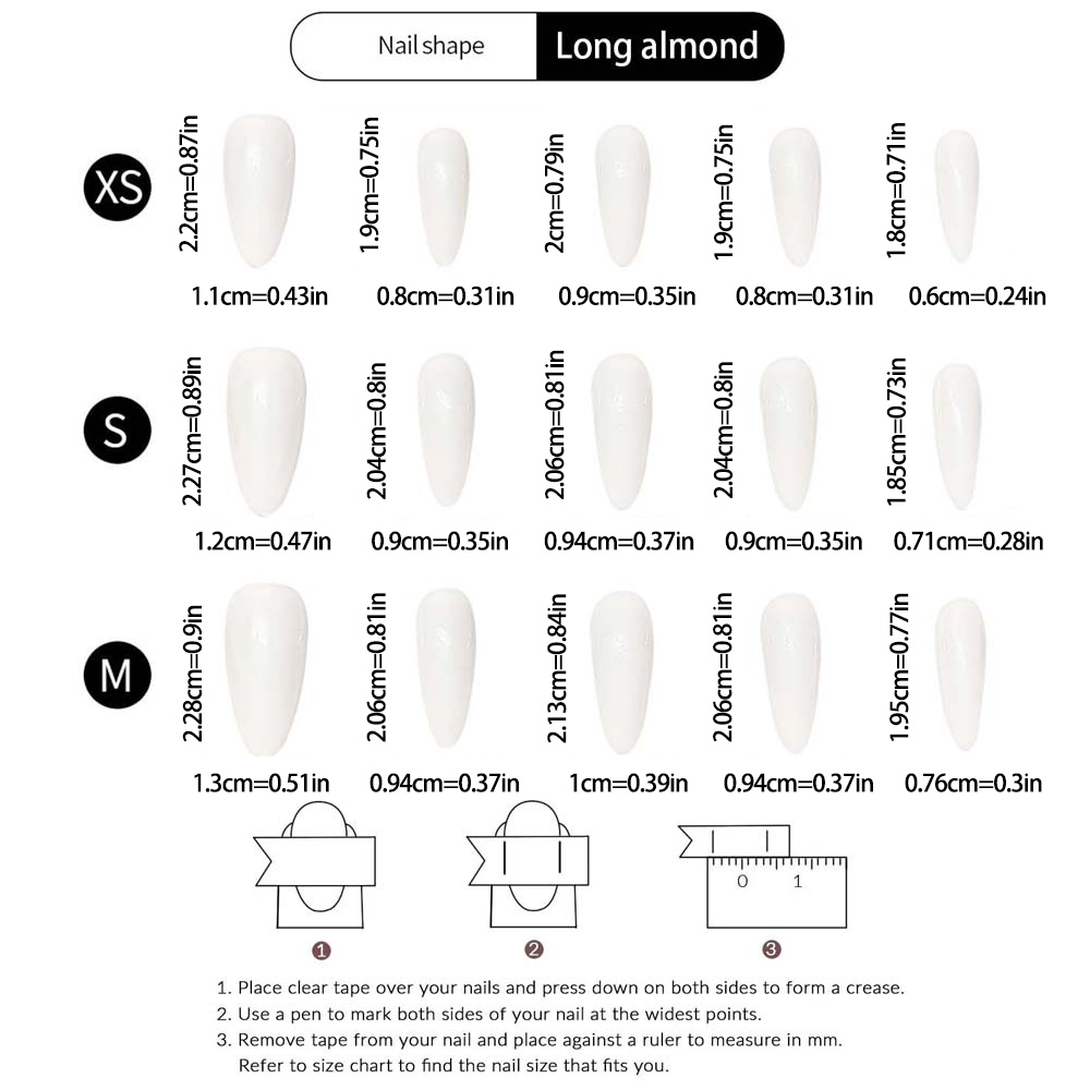 10 unidades de uñas postizas d - Nail Art Press On reseña y precio
