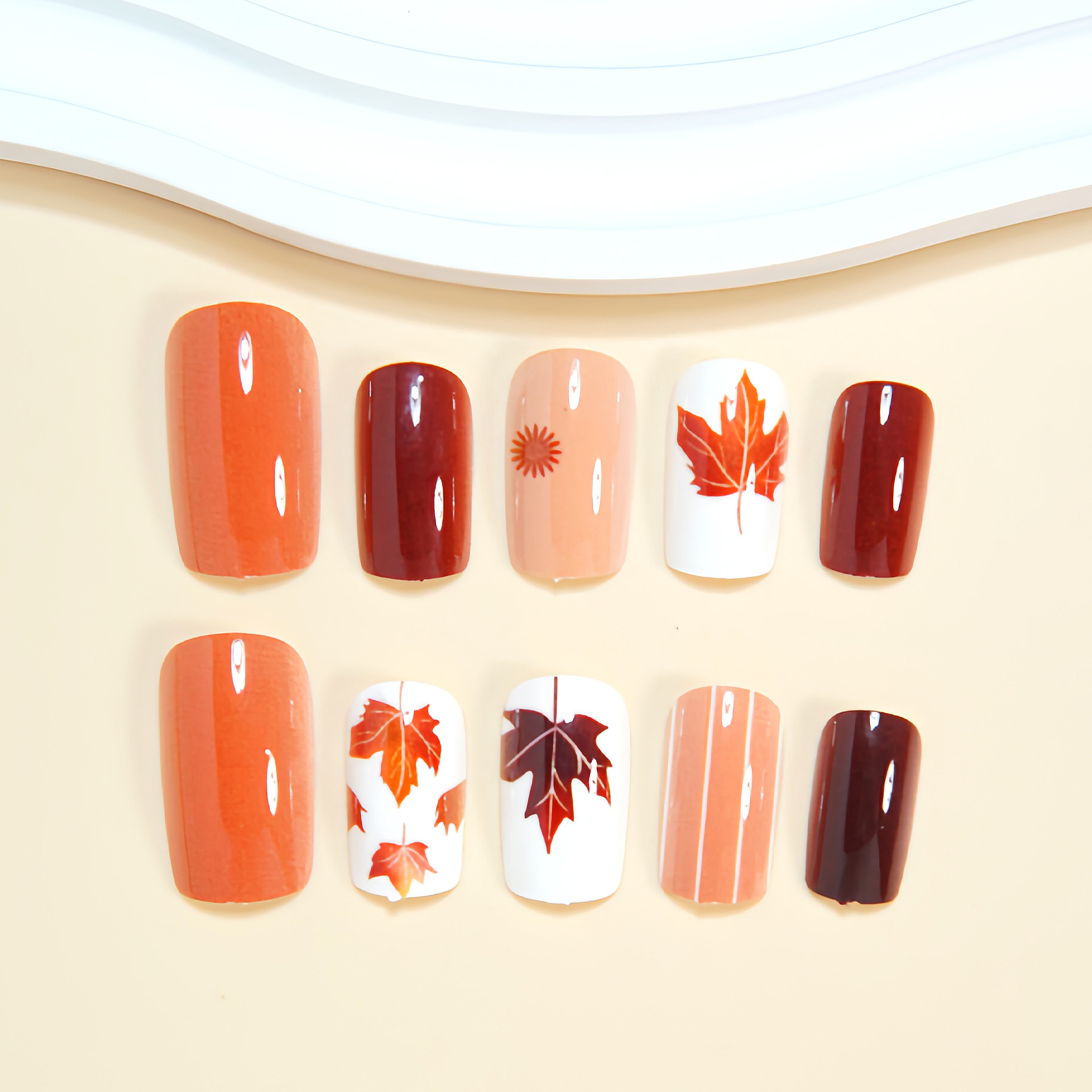 Uñas postizas de tamaño median - Nail Art Press On reseña y precio