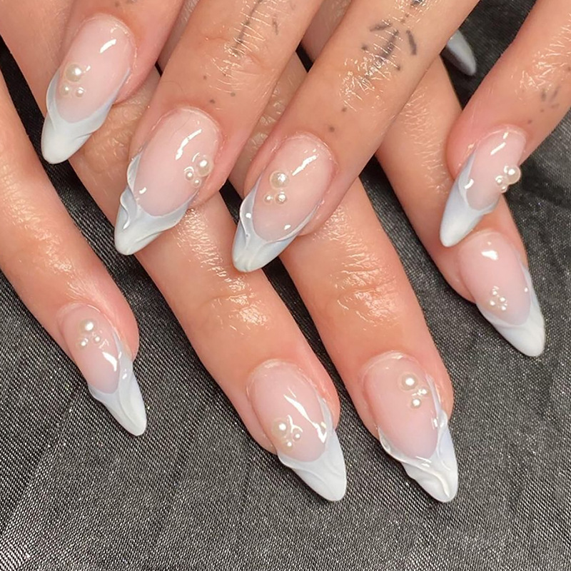 24 Uds. De uñas postizas franc - Nail Art Press On reseña y precio