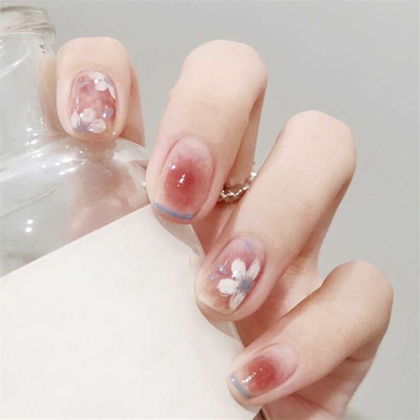 Juego de 24 Uñas Postizas Acrí - Nail Art Pink reseña y precio