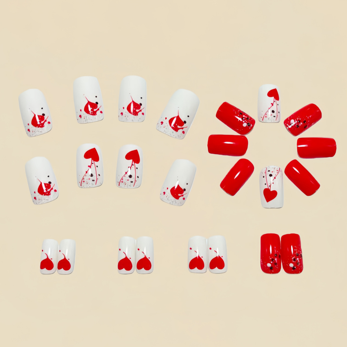 Uñas postizas cortas y mediana - Nail Art Pink reseña y precio