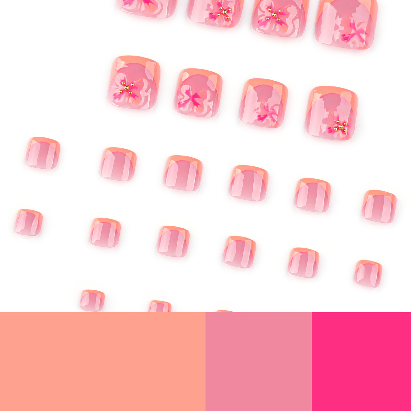 24 Uds. De uñas postizas con d - Nail Art Press On reseña y precio