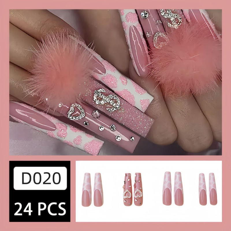 Uñas postizas cuadradas Extra  - Nail Art Pink reseña y precio
