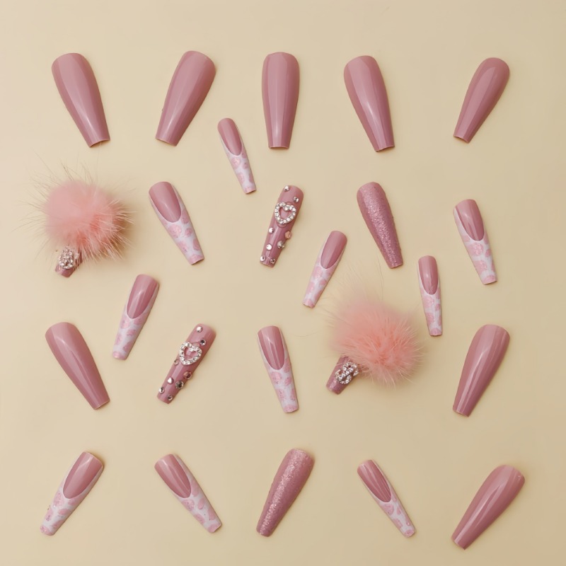 Uñas postizas cuadradas Extra  - Nail Art Pink reseña y precio