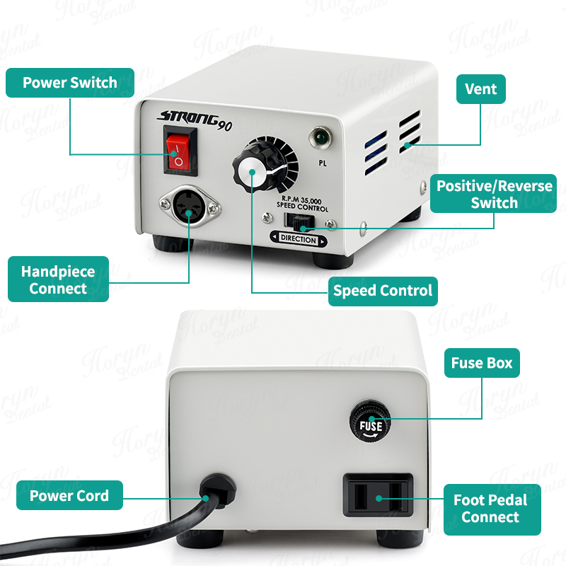 65W fuerte 90 Micromotor 102L/ - Nail Drill Machine reseña y precio