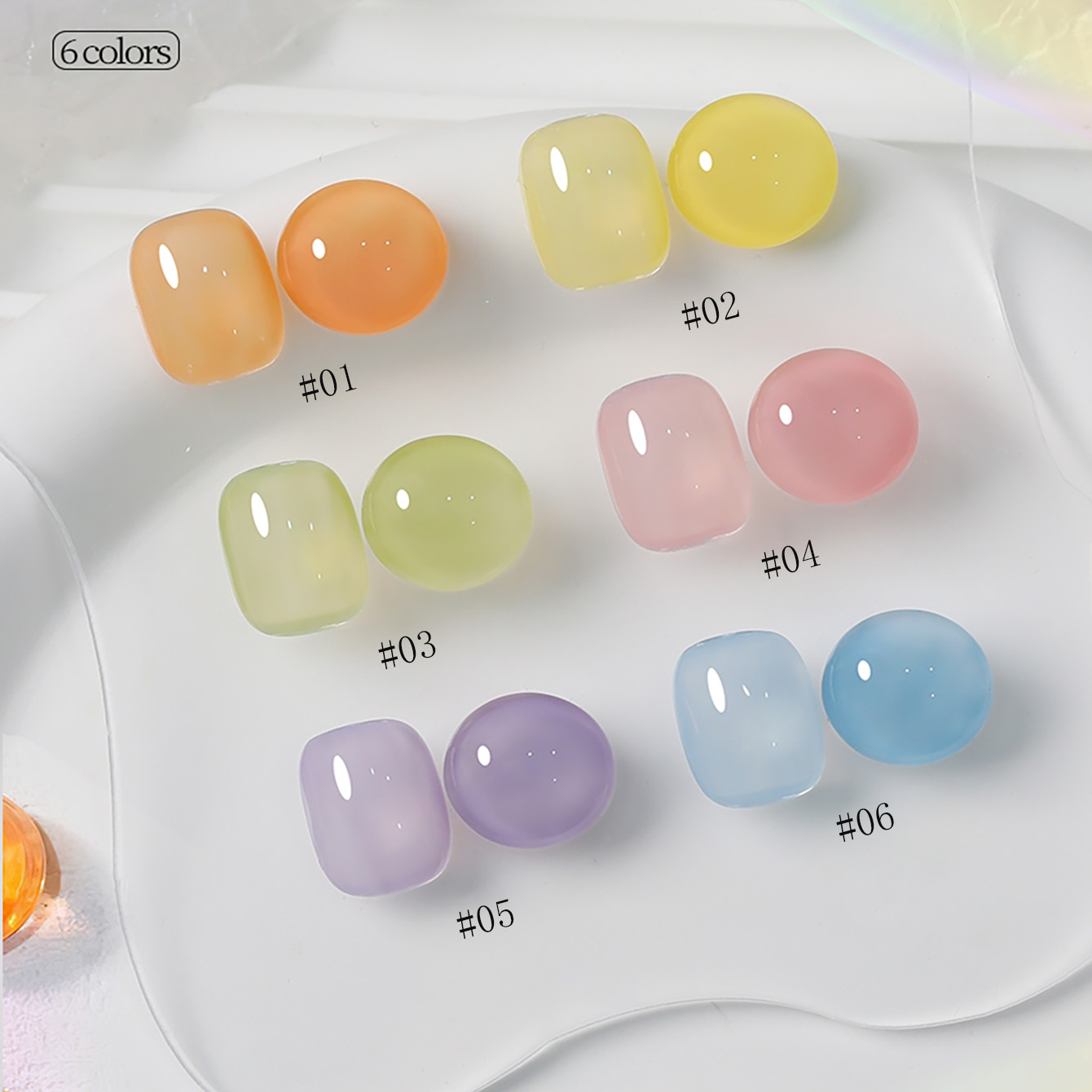 1-6 piezas PSK Nuevo Esmalte d - Nail Art Orange reseña y precio