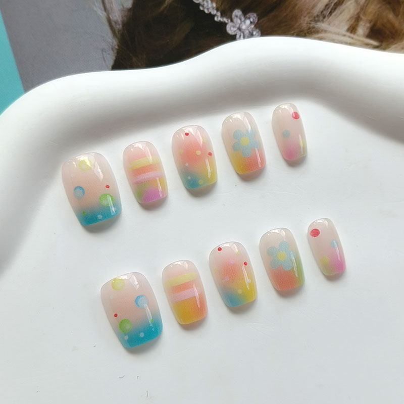 10 Uds. Uñas Postizas de Goma  - Nail Art Ombre reseña y precio