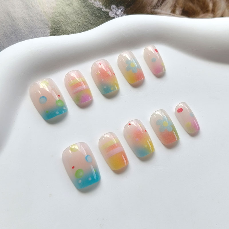 10 Uds. Uñas Postizas de Goma  - Nail Art Ombre reseña y precio