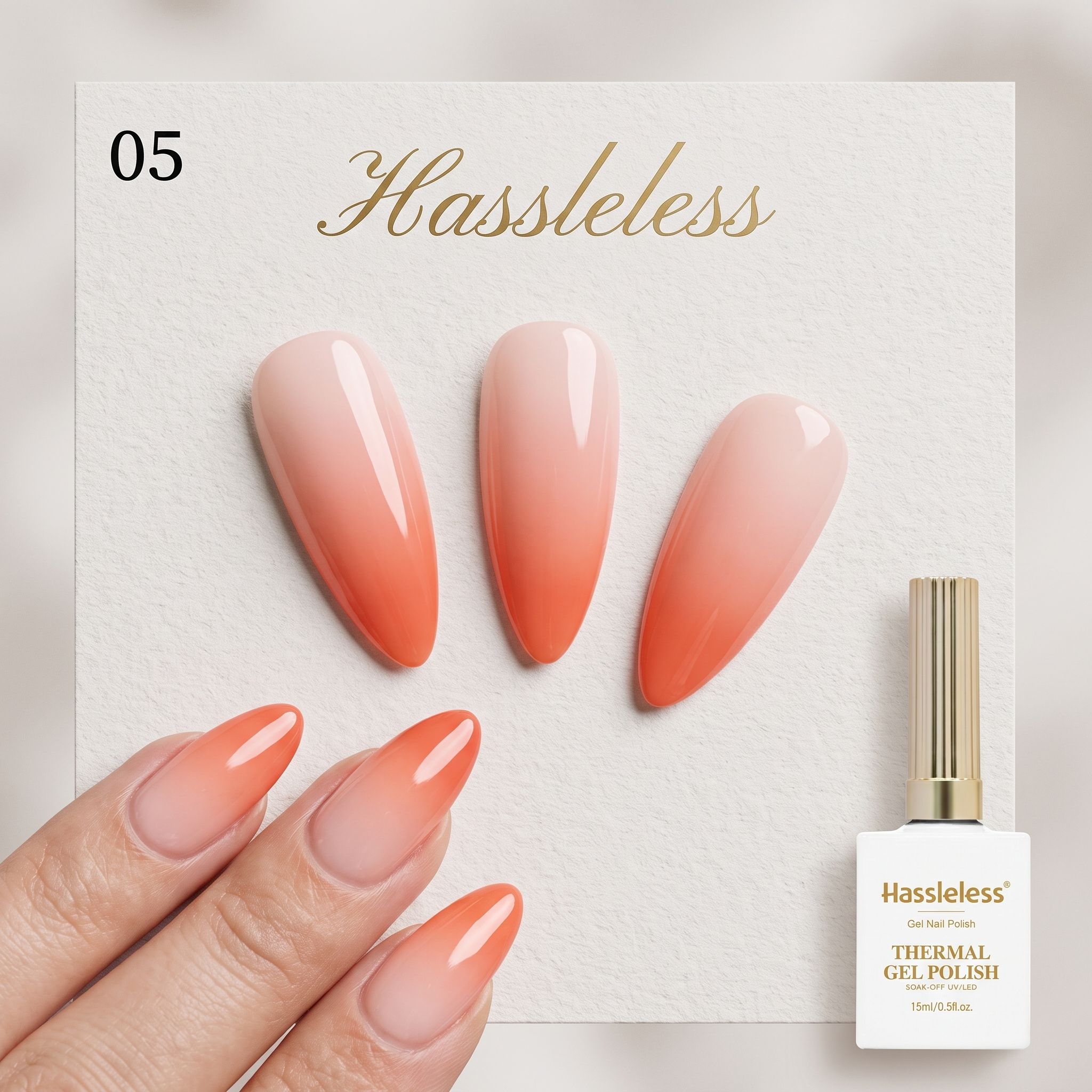 Esmalte de Uñas en Gel que Cam - Nail Art Orange reseña y precio
