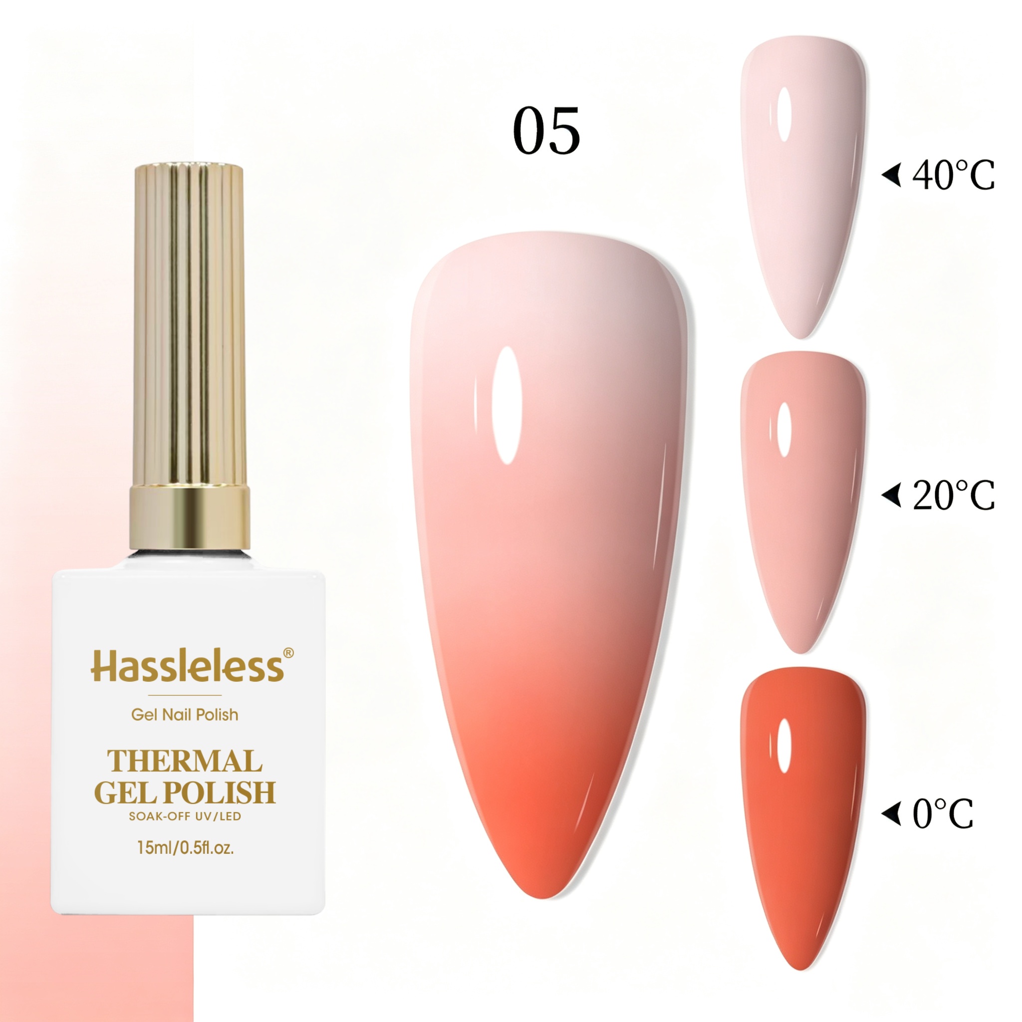 Esmalte de Uñas en Gel que Cam - Nail Art Orange reseña y precio
