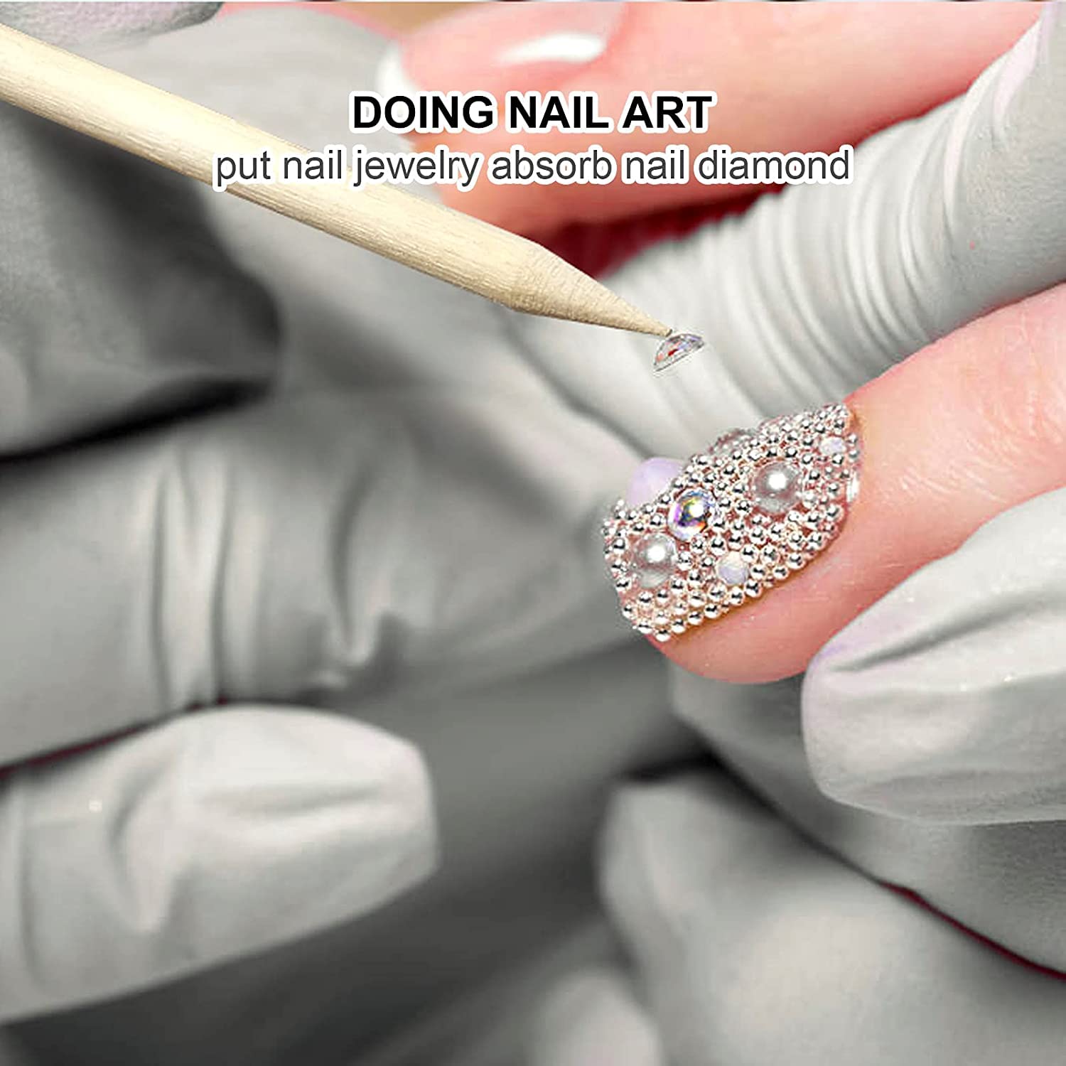 100/50 Uds. Palillos de madera - Nail Art Orange reseña y precio